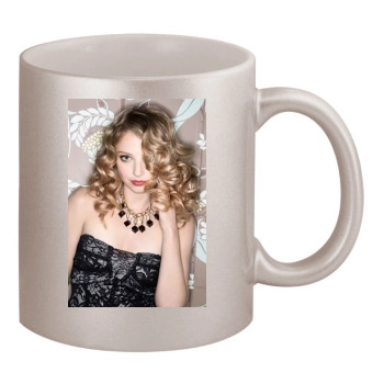 Elisabeth Harnois 11oz Metallic Silver Mug