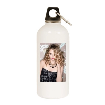 Elisabeth Harnois White Water Bottle With Carabiner