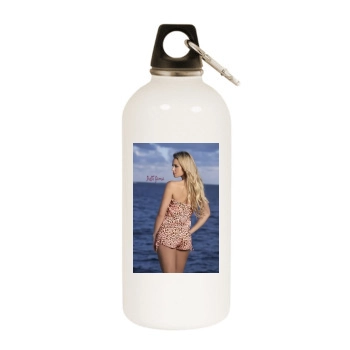 Elisandra Tomacheski White Water Bottle With Carabiner