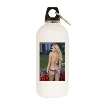 Elisandra Tomacheski White Water Bottle With Carabiner