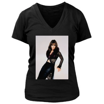 Elizabeth Hurley Women's Deep V-Neck TShirt