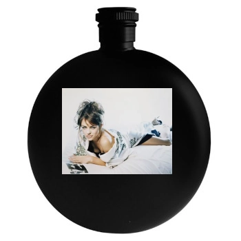 Elizabeth Hurley Round Flask