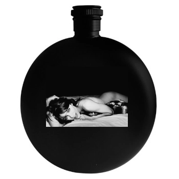 Elizabeth Hurley Round Flask