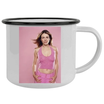 Elizabeth Hurley Camping Mug