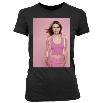 Elizabeth Hurley Women's Junior Cut Crewneck T-Shirt