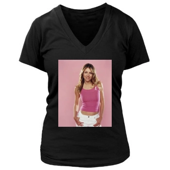 Elizabeth Hurley Women's Deep V-Neck TShirt