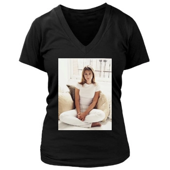 Elizabeth Hurley Women's Deep V-Neck TShirt