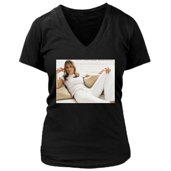 Elizabeth Hurley Women's Deep V-Neck TShirt