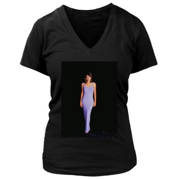 Elizabeth Hurley Women's Deep V-Neck TShirt