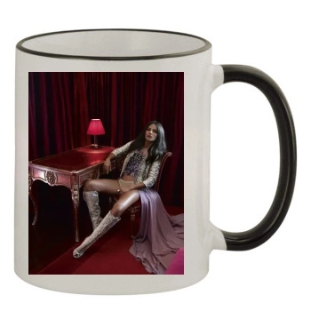 Emanuela de Paula 11oz Colored Rim & Handle Mug