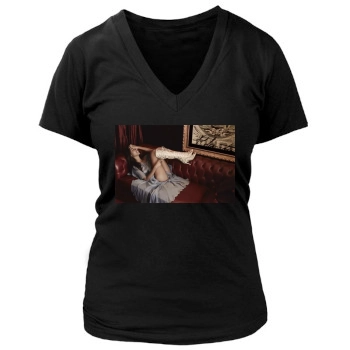 Emanuela de Paula Women's Deep V-Neck TShirt