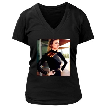 Emily VanCamp Women's Deep V-Neck TShirt