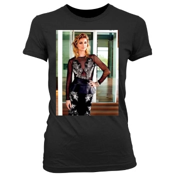 Emily VanCamp Women's Junior Cut Crewneck T-Shirt