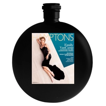 Emily VanCamp Round Flask