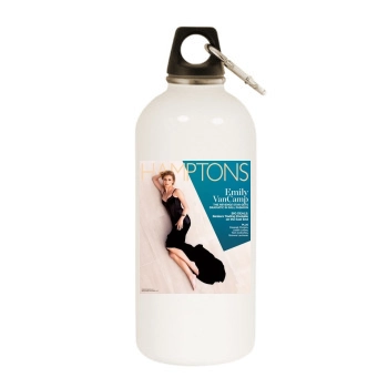 Emily VanCamp White Water Bottle With Carabiner