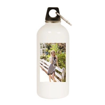 Emma Roberts White Water Bottle With Carabiner