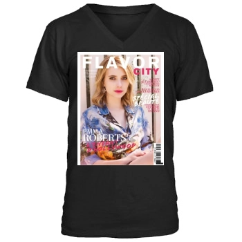 Emma Roberts Men's V-Neck T-Shirt