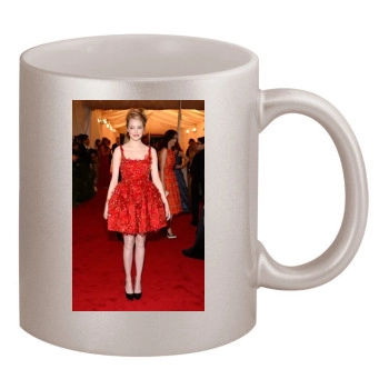 Emma Stone 11oz Metallic Silver Mug