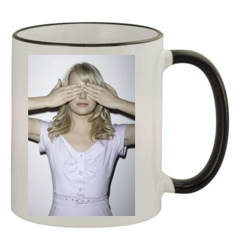 Emma Stone 11oz Colored Rim & Handle Mug