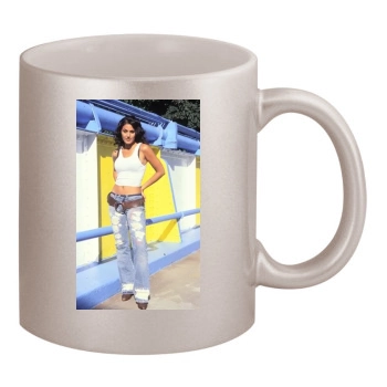 Emmanuelle Chriqui 11oz Metallic Silver Mug