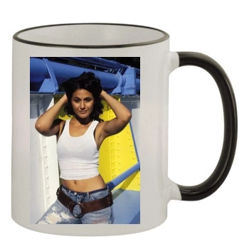 Emmanuelle Chriqui 11oz Colored Rim & Handle Mug