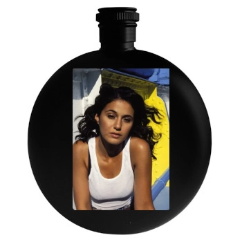 Emmanuelle Chriqui Round Flask