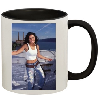 Emmanuelle Chriqui 11oz Colored Inner & Handle Mug