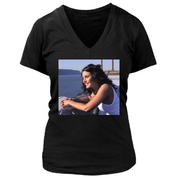 Emmanuelle Chriqui Women's Deep V-Neck TShirt