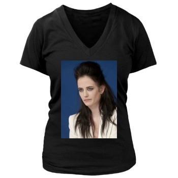 Eva Green Women's Deep V-Neck TShirt