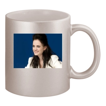 Eva Green 11oz Metallic Silver Mug