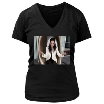 Eva Green Women's Deep V-Neck TShirt