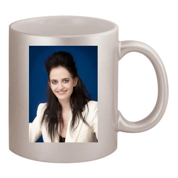 Eva Green 11oz Metallic Silver Mug