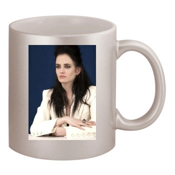 Eva Green 11oz Metallic Silver Mug