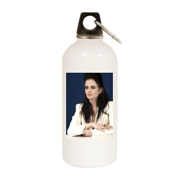 Eva Green White Water Bottle With Carabiner