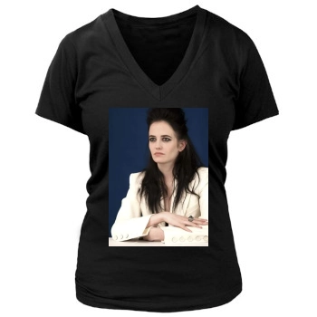 Eva Green Women's Deep V-Neck TShirt