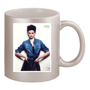 Eva Green 11oz Metallic Silver Mug