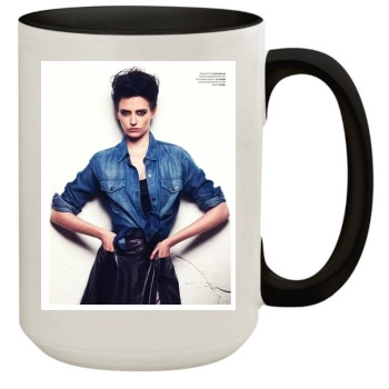 Eva Green 15oz Colored Inner & Handle Mug