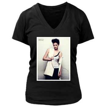 Eva Green Women's Deep V-Neck TShirt