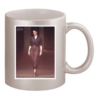 Eva Green 11oz Metallic Silver Mug