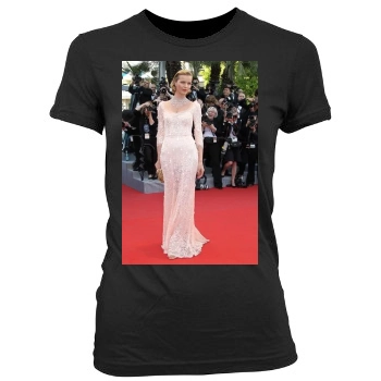 Eva Herzigova Women's Junior Cut Crewneck T-Shirt