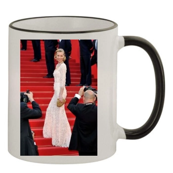 Eva Herzigova 11oz Colored Rim & Handle Mug