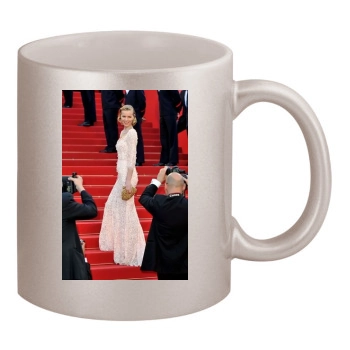 Eva Herzigova 11oz Metallic Silver Mug