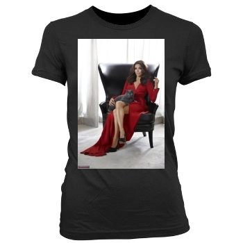 Eva Longoria Women's Junior Cut Crewneck T-Shirt