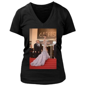 Eva Longoria Women's Deep V-Neck TShirt