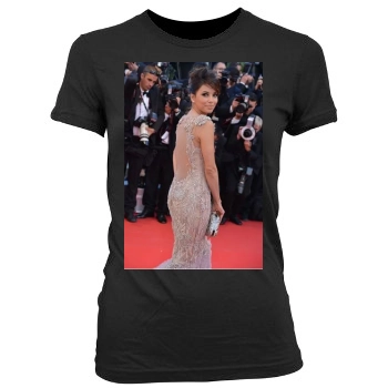 Eva Longoria Women's Junior Cut Crewneck T-Shirt