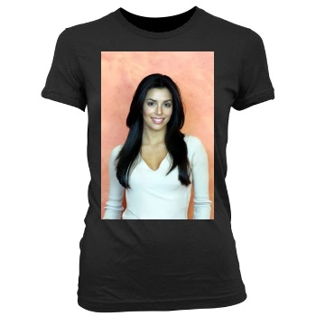 Eva Longoria Women's Junior Cut Crewneck T-Shirt