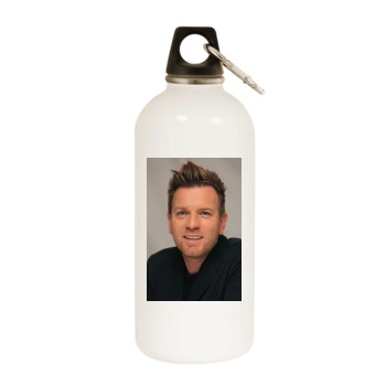 Ewan McGregor White Water Bottle With Carabiner