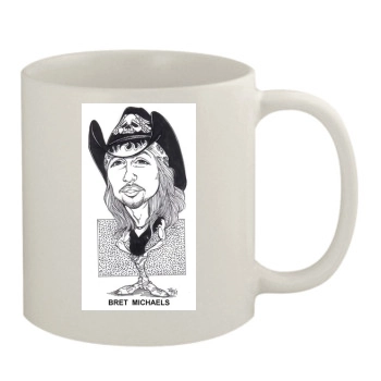 Bret Michaels 11oz White Mug