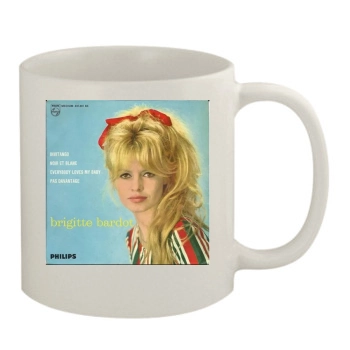 Brigitte Bardot 11oz White Mug