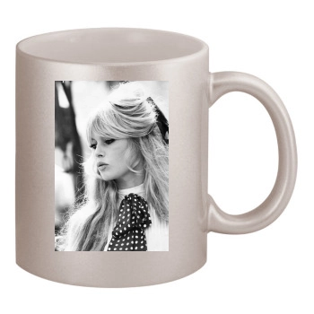 Brigitte Bardot 11oz Metallic Silver Mug